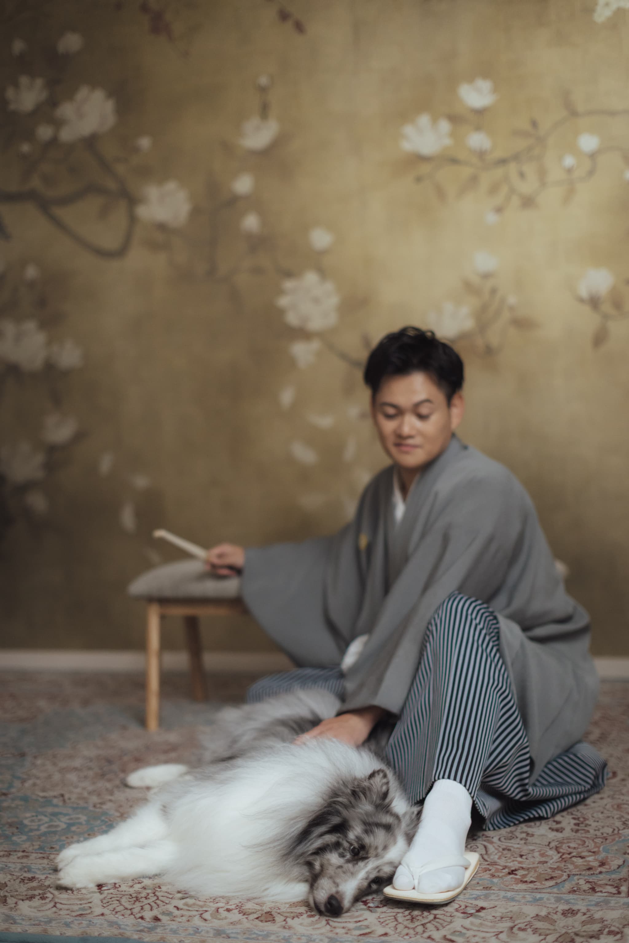 愛犬も主役！の和装フォトウェディング